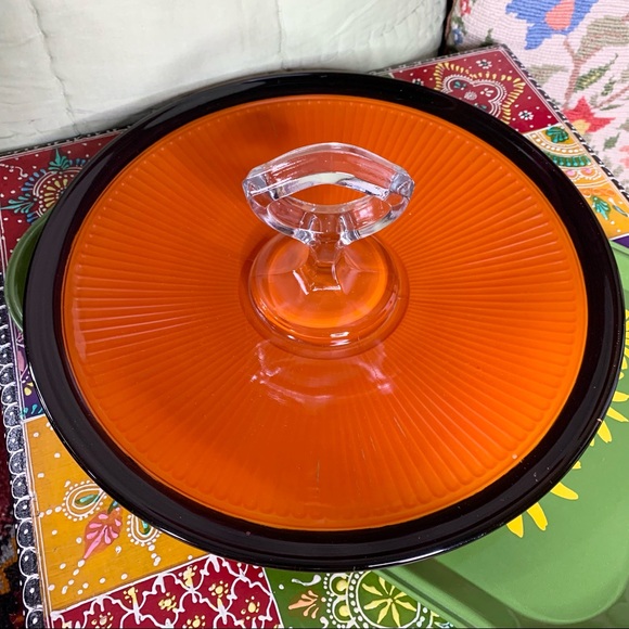 MCM Persimmon Top Handle Tidbit Tray - Picture 2 of 9